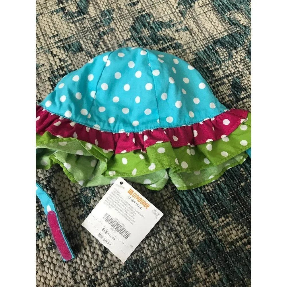Gymboree Lot Of 2 Sun Summer Hats 12-24 months